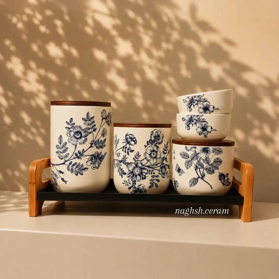پاسماوری طرح پرنده و گل
