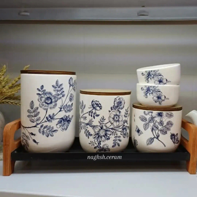 پاسماوری طرح پرنده و گل