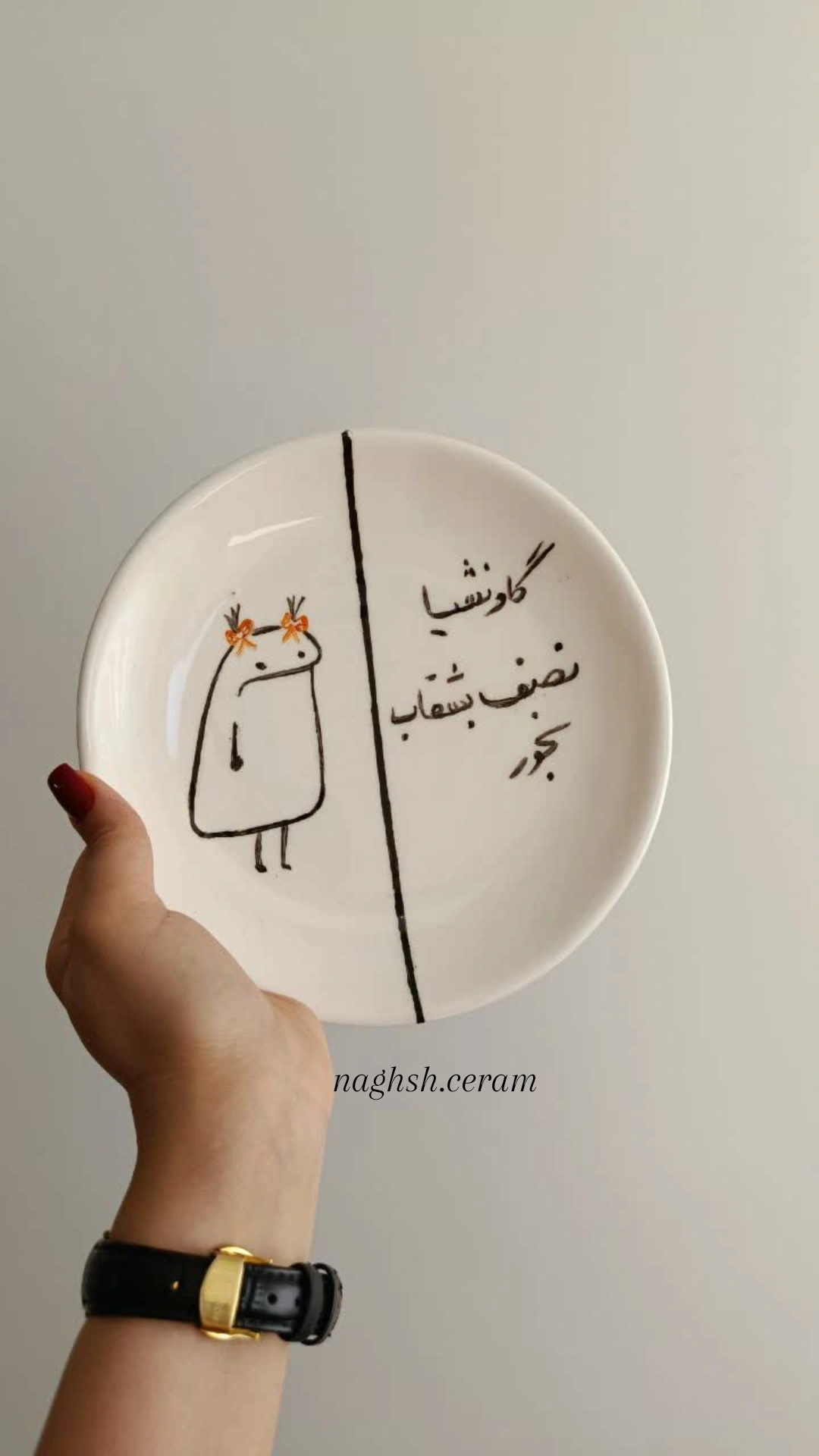 بشقاب رژیمی ۲۰ سانتی